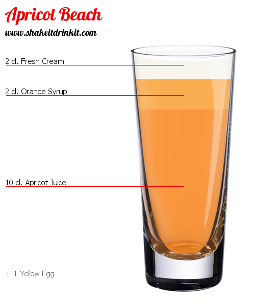 Cocktail Recipe APRICOT BEACH Cocktail APRICOT BEACH