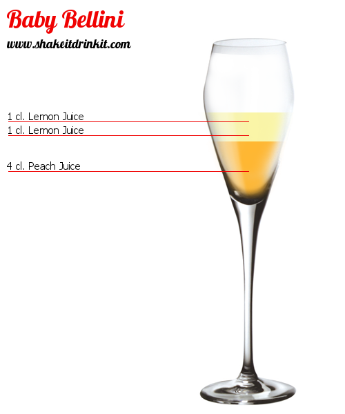 Cocktail Recipe BABY BELLINI Cocktail BABY BELLINI