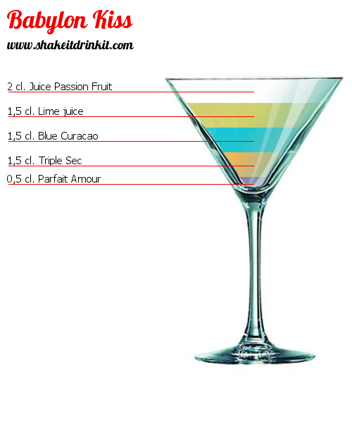 Cocktail Recipe BABYLON KISS Cocktail BABYLON KISS