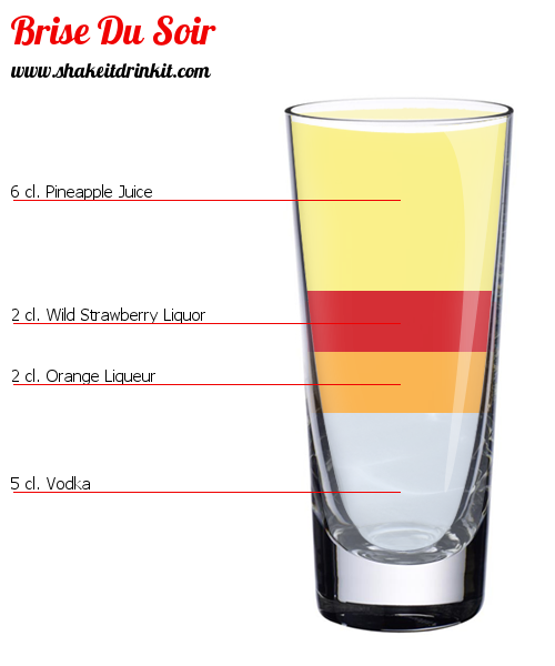 Cocktail Recipe BRISE DU SOIR Cocktail BRISE DU SOIR