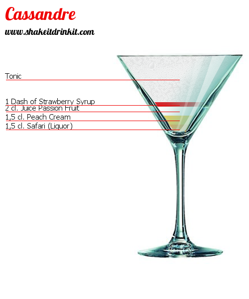 Cocktail Recipe CASSANDRE Cocktail CASSANDRE