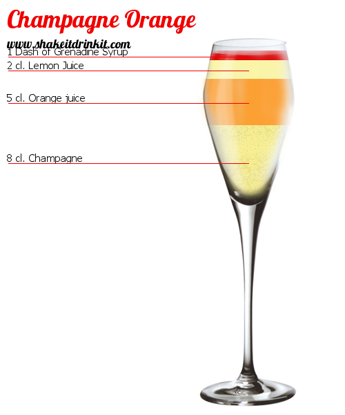 Cocktail Champagne orange