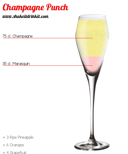 Cocktail CHAMPAGNE PUNCH