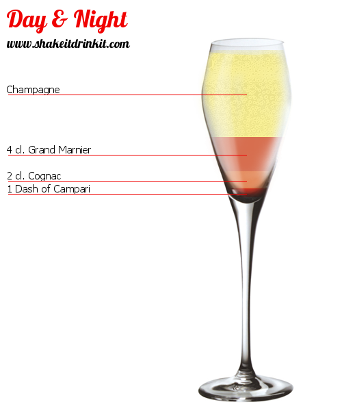 Cocktail Recipe DAY & NIGHT Cocktail DAY & NIGHT