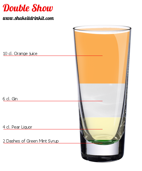 Cocktail Recipe DOUBLE SHOW Cocktail DOUBLE SHOW
