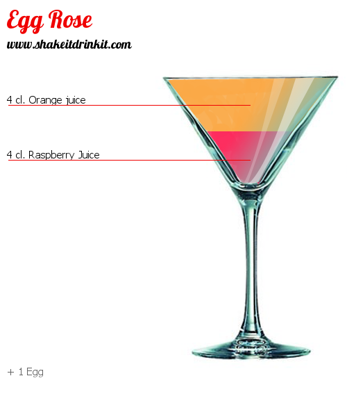 Cocktail EGG ROSE