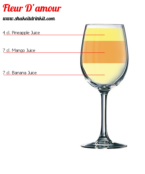 Cocktail Recipe FLEUR D'AMOUR Cocktail FLEUR D'AMOUR