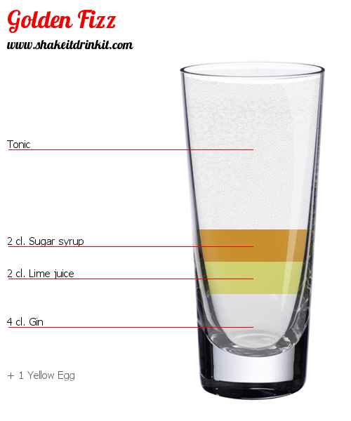 Cocktail Recipe GOLDEN FIZZ Cocktail GOLDEN FIZZ