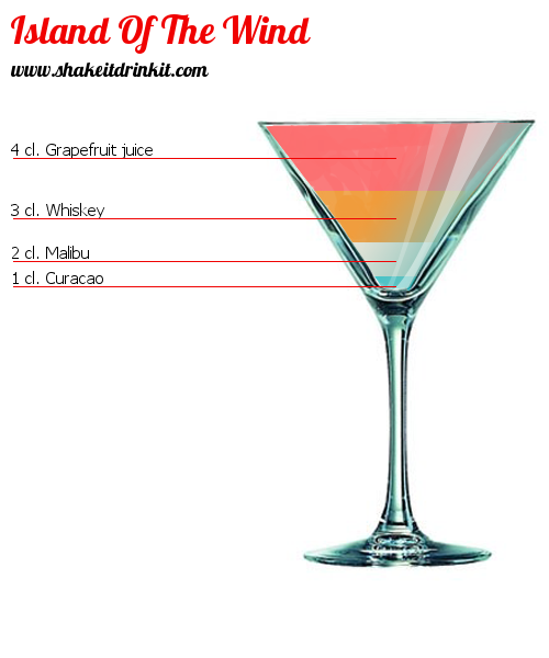 Cocktail Recipe ISLAND OF THE WIND Cocktail ISLAND OF THE WIND