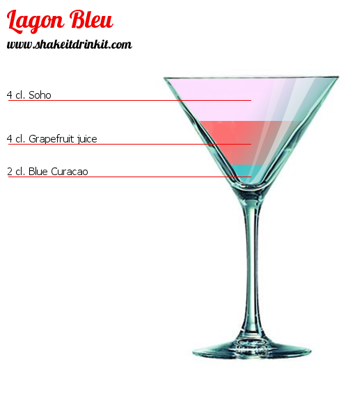 Cocktail Recipe LAGON BLEU Cocktail LAGON BLEU