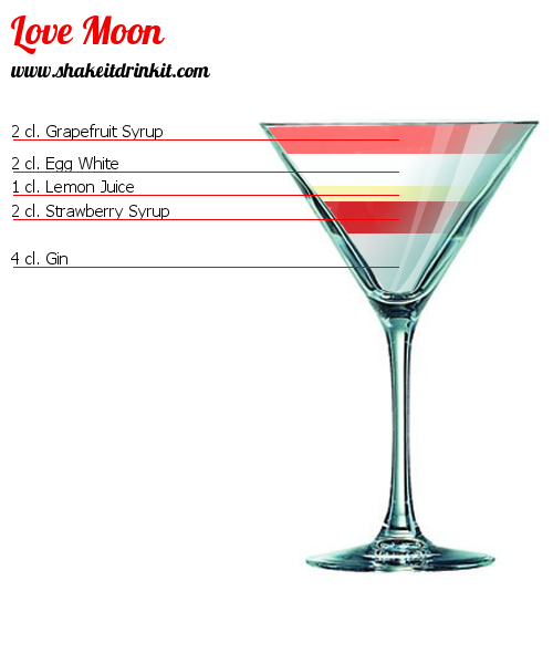 Cocktail Recipe LOVE MOON Cocktail LOVE MOON