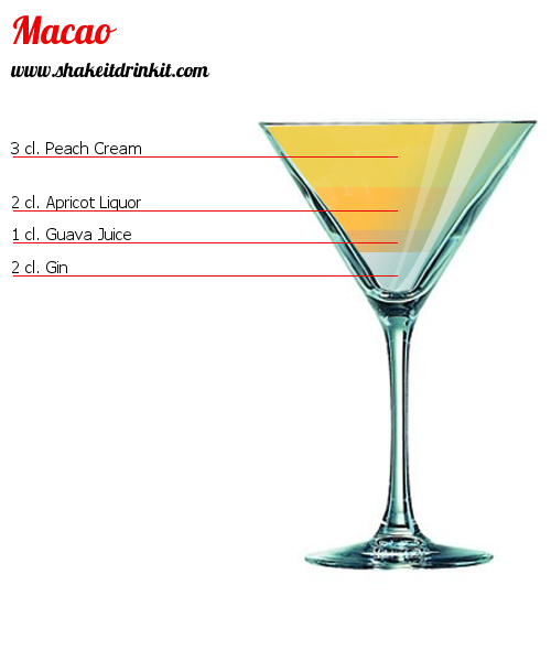 Cocktail Recipe MACAO Cocktail MACAO
