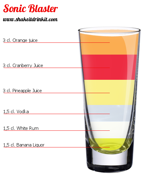 Cocktail Recipe SONIC BLASTER Cocktail SONIC BLASTER