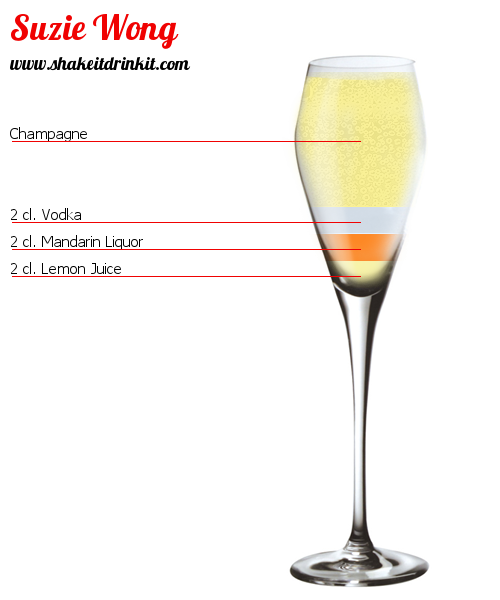 Cocktail Recipe SUZIE WONG Cocktail SUZIE WONG