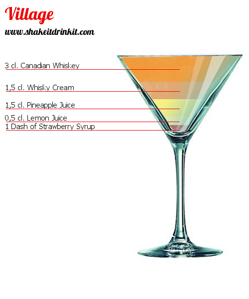 Cocktail Recipe VILLAGE Cocktail VILLAGE